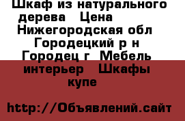 Шкаф из натурального дерева › Цена ­ 4 000 - Нижегородская обл., Городецкий р-н, Городец г. Мебель, интерьер » Шкафы, купе   